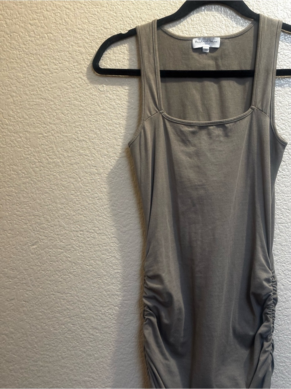 Michael Stars Serena Square Neck Midi Dress